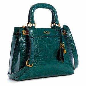 GUESS Satchels | Katey Croc Luxury Satchel Green